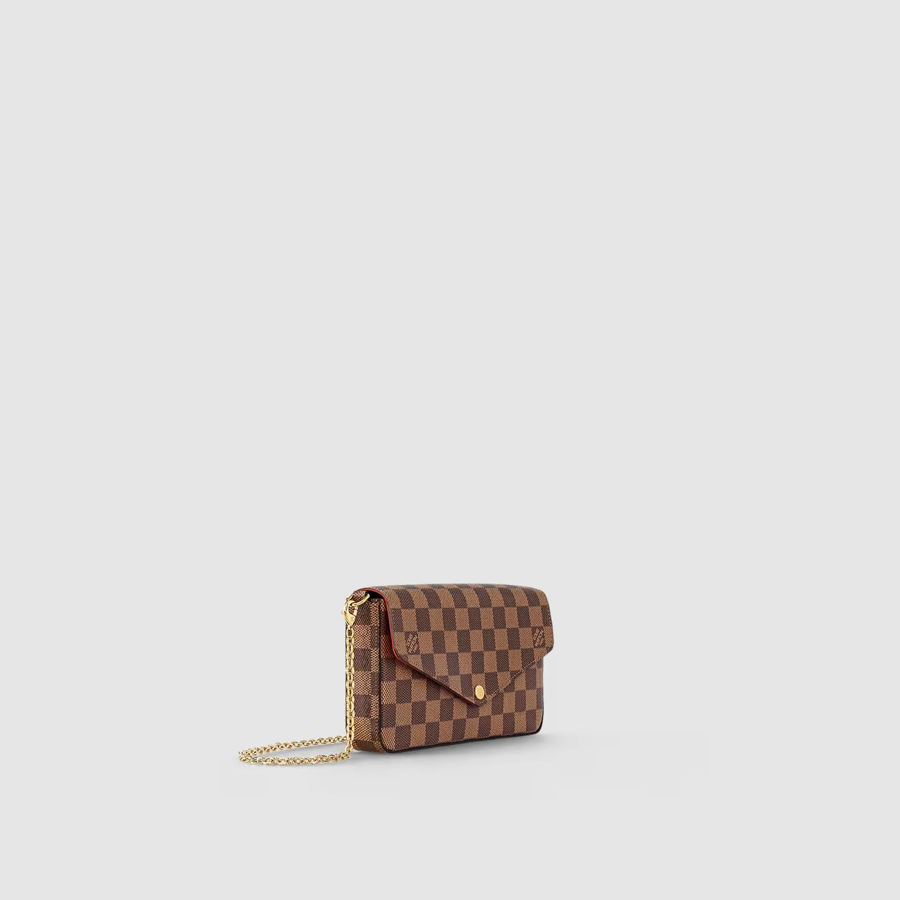 Túi Louis Vuitton Félicie Pochette Nữ Damier Ebene